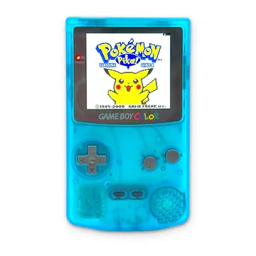 Nintendo Game Boy Color GBC IPS Hispeedido USB-C Ricaricabile Azzurro CGB-001