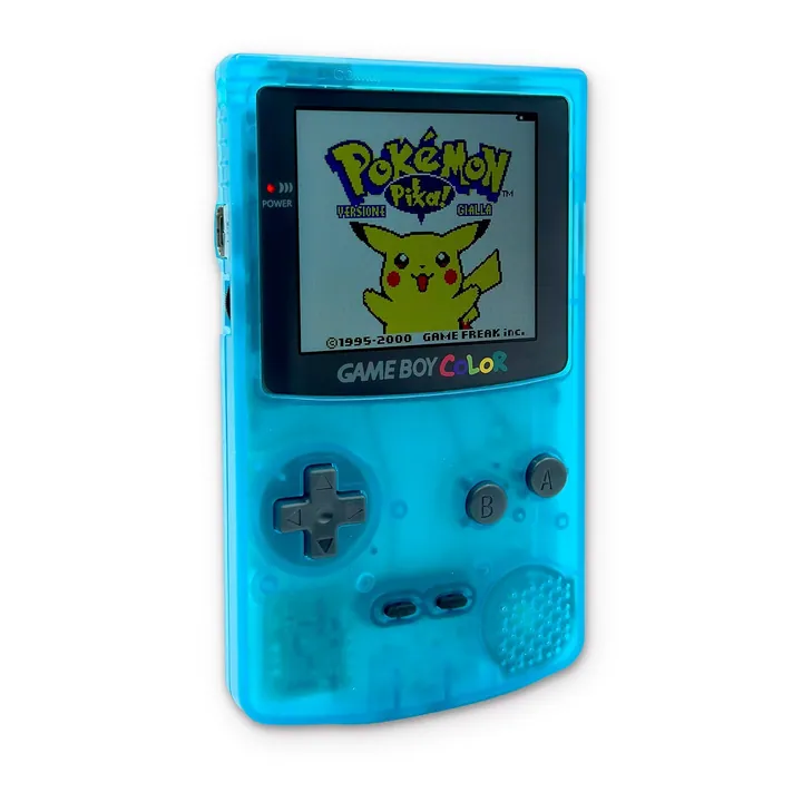 Nintendo Game Boy Color GBC IPS Hispeedido USB-C Ricaricabile Azzurro CGB-001 — foto 3
