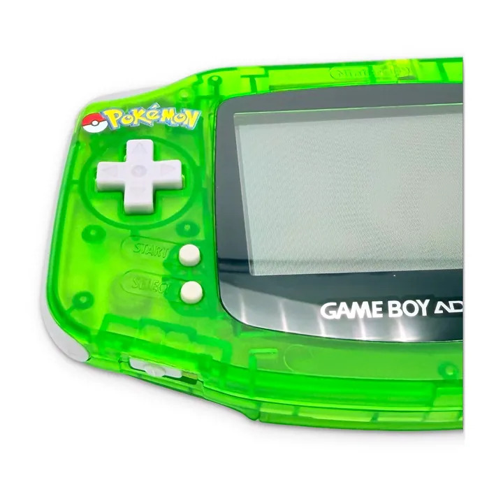 Nintendo Game Boy Advance GBA Custom Pokemon Bulbasaur Verde Trasparente Testata — foto 7