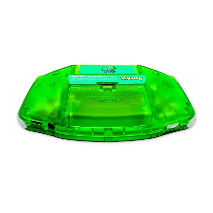 Nintendo Game Boy Advance GBA Custom Pokemon Bulbasaur Verde Trasparente Testata — foto 8