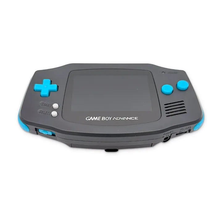 Nintendo Game Boy Advance GBA Custom IPS V5 USB-C Ricaricabile Grigio Azzurro — foto 4