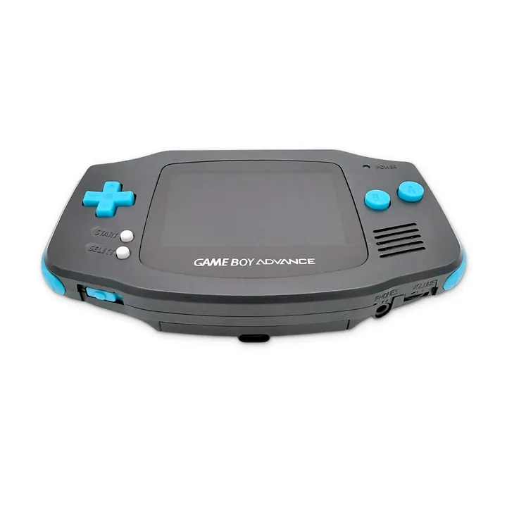 Nintendo Game Boy Advance GBA Custom IPS V5 USB-C Ricaricabile Grigio Azzurro — foto 8