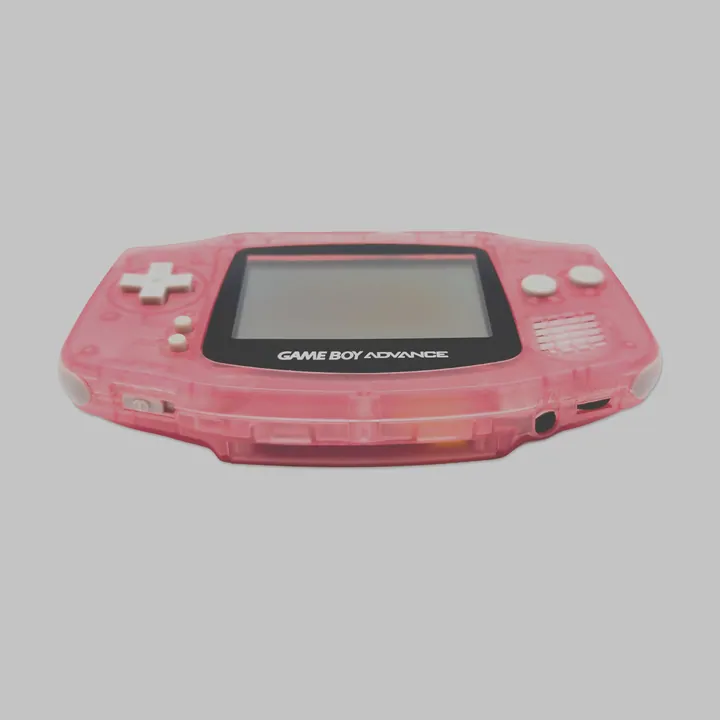 Nintendo Game Boy Advance GBA AGB-001 Rosa Trasparente Custom Riparata Testata