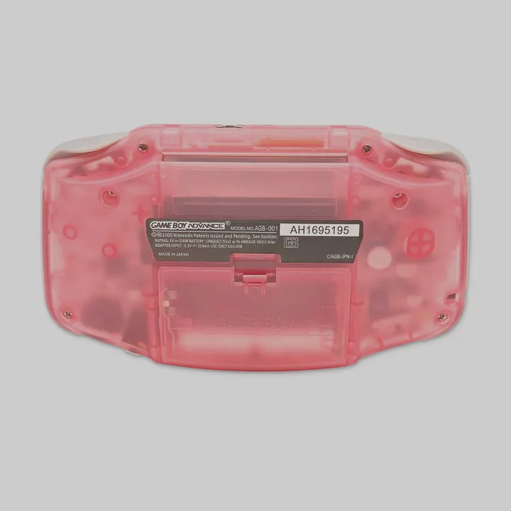 Nintendo Game Boy Advance GBA AGB-001 Rosa Trasparente Custom Riparata Testata — foto 8