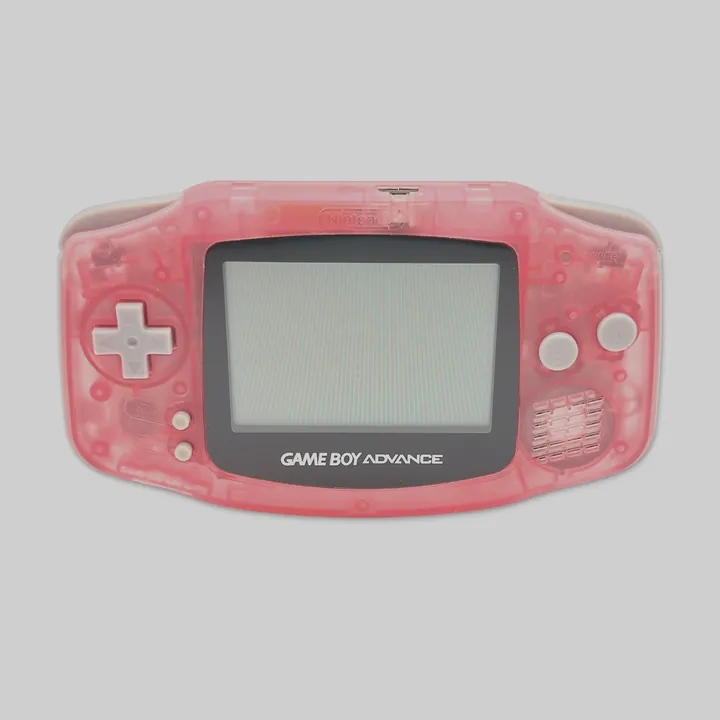 Nintendo Game Boy Advance GBA AGB-001 Rosa Trasparente Custom Riparata Testata — foto 9