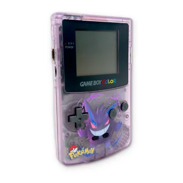 Nintendo Game Boy Color GBC Pokemon Gengar Custom Viola Trasparente Scocca Nuova