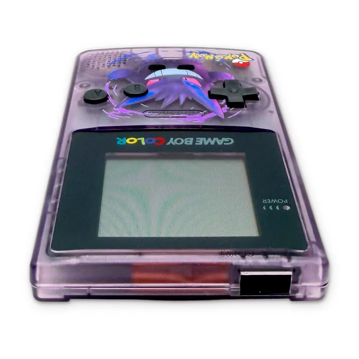 Nintendo Game Boy Color GBC Pokemon Gengar Custom Viola Trasparente Scocca Nuova — foto 4