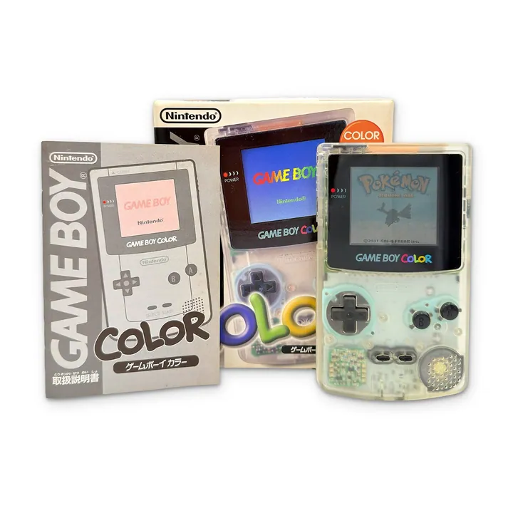 Nintendo Game Boy Color GBC Trasparente Clear CGB-001 JAP Boxato Manuali Testato — foto 2