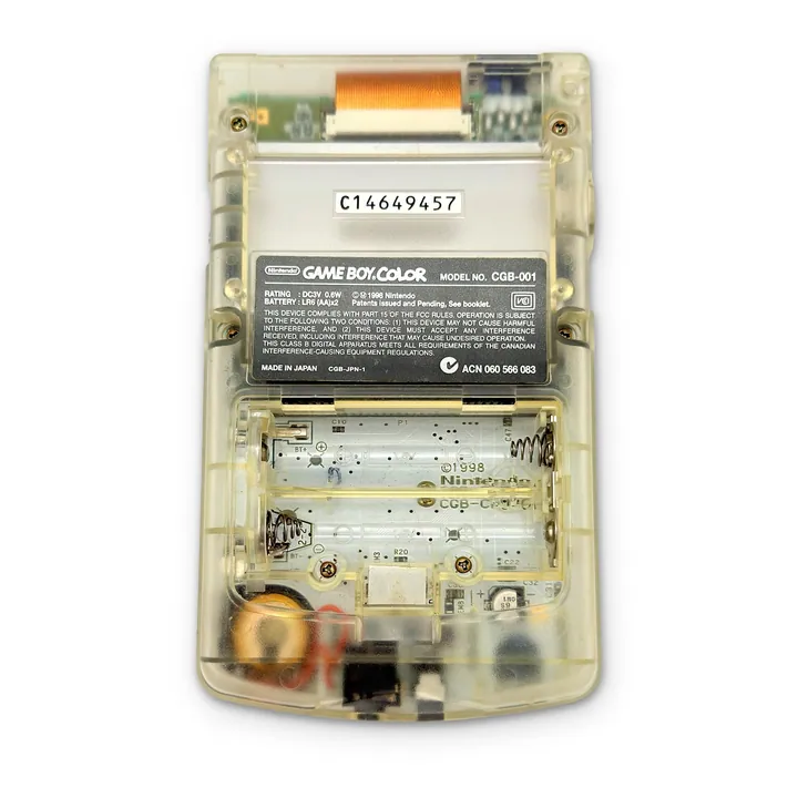Nintendo Game Boy Color GBC Console Trasparente Clear Originale Testata PAL — foto 2